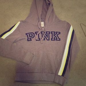 PINK LIMITED EDITION VS gray sweatshirt
